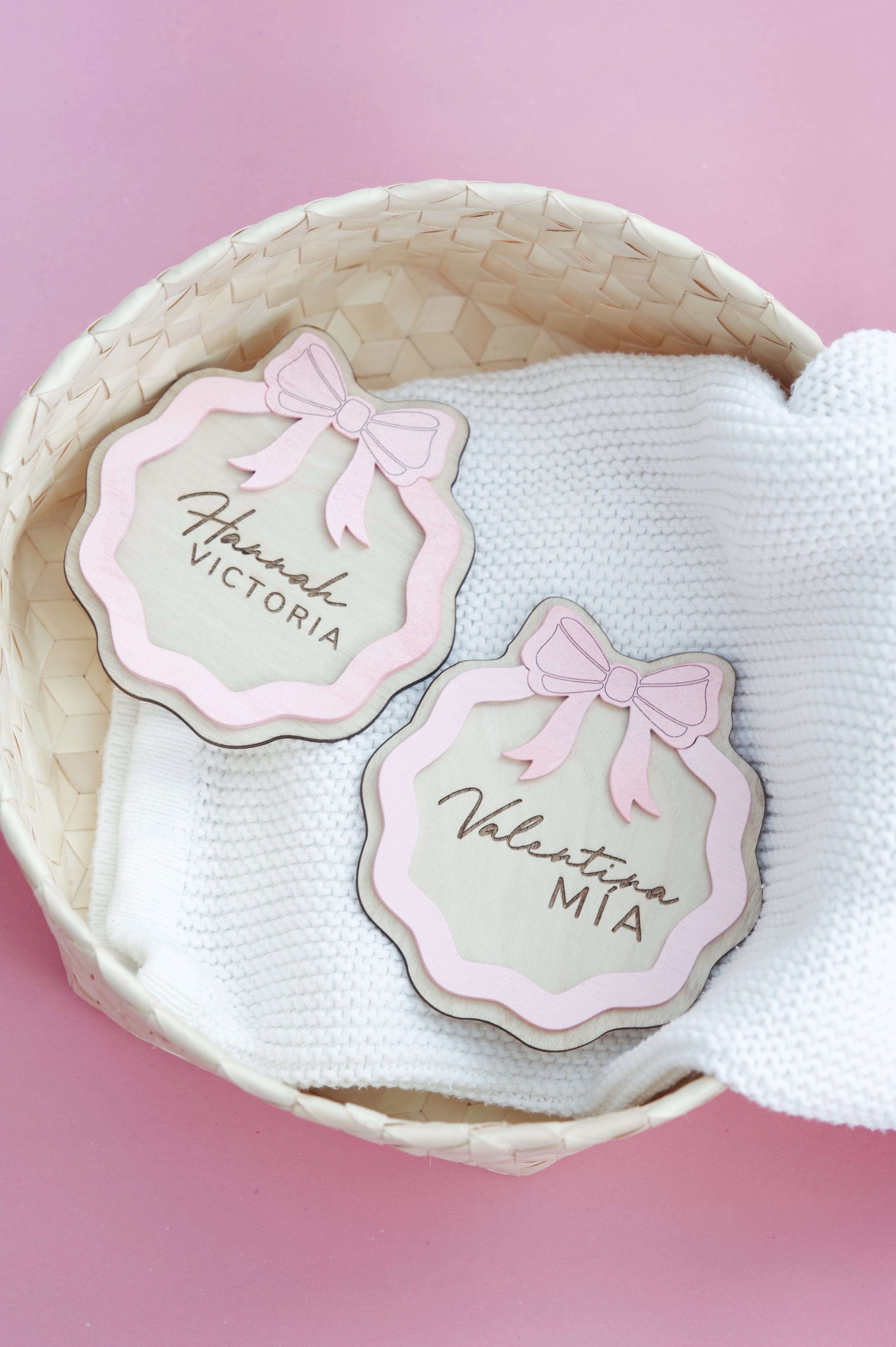 Custom Baby Name Wood Keepsake
