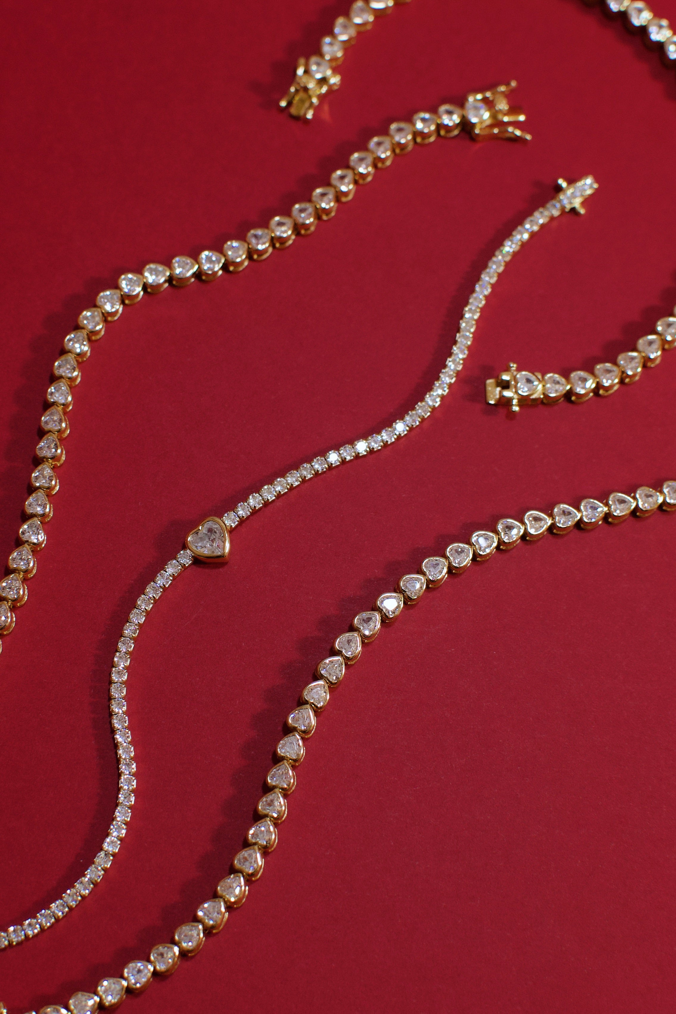 Iced One Heart Bracelet