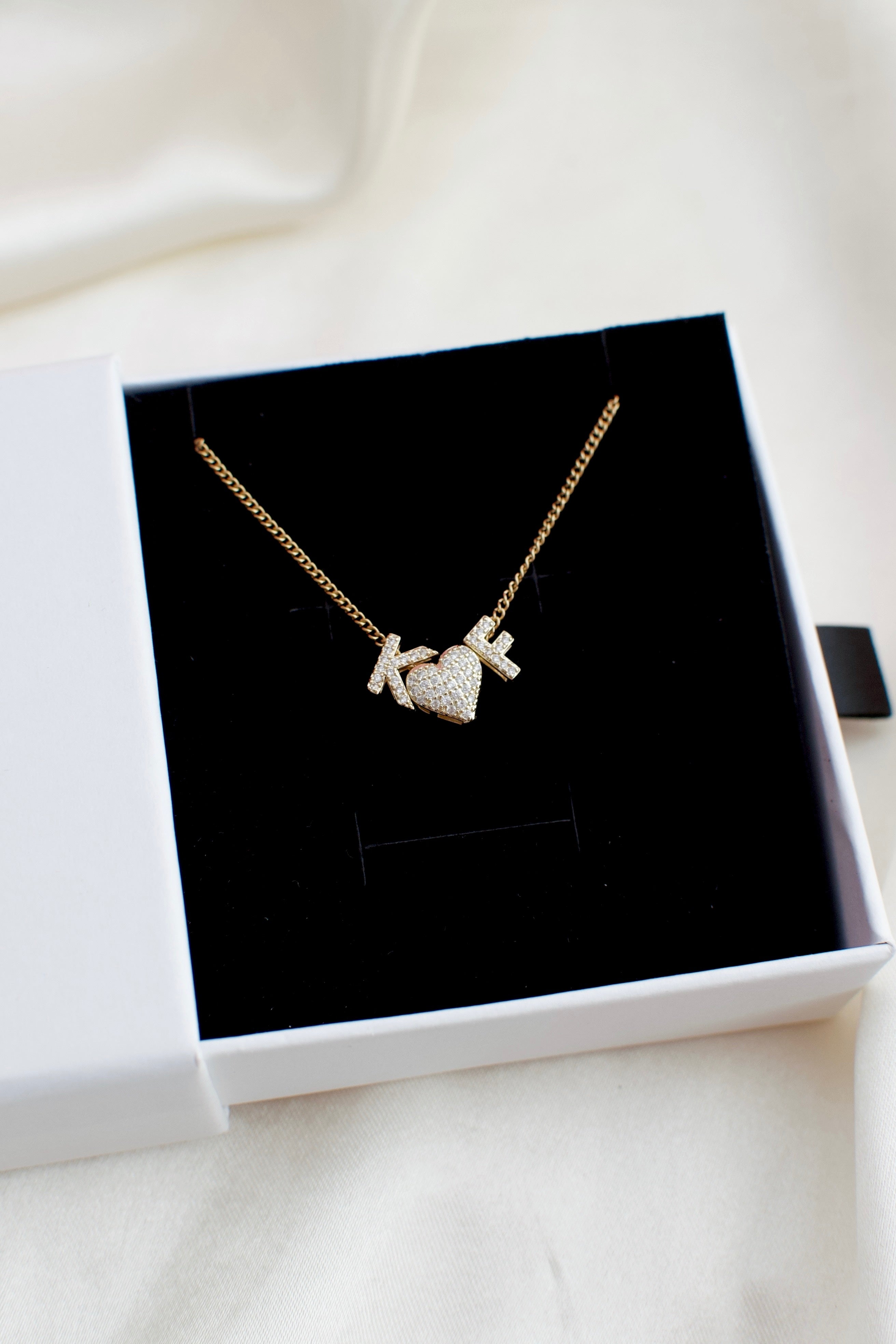 Iced letters necklace