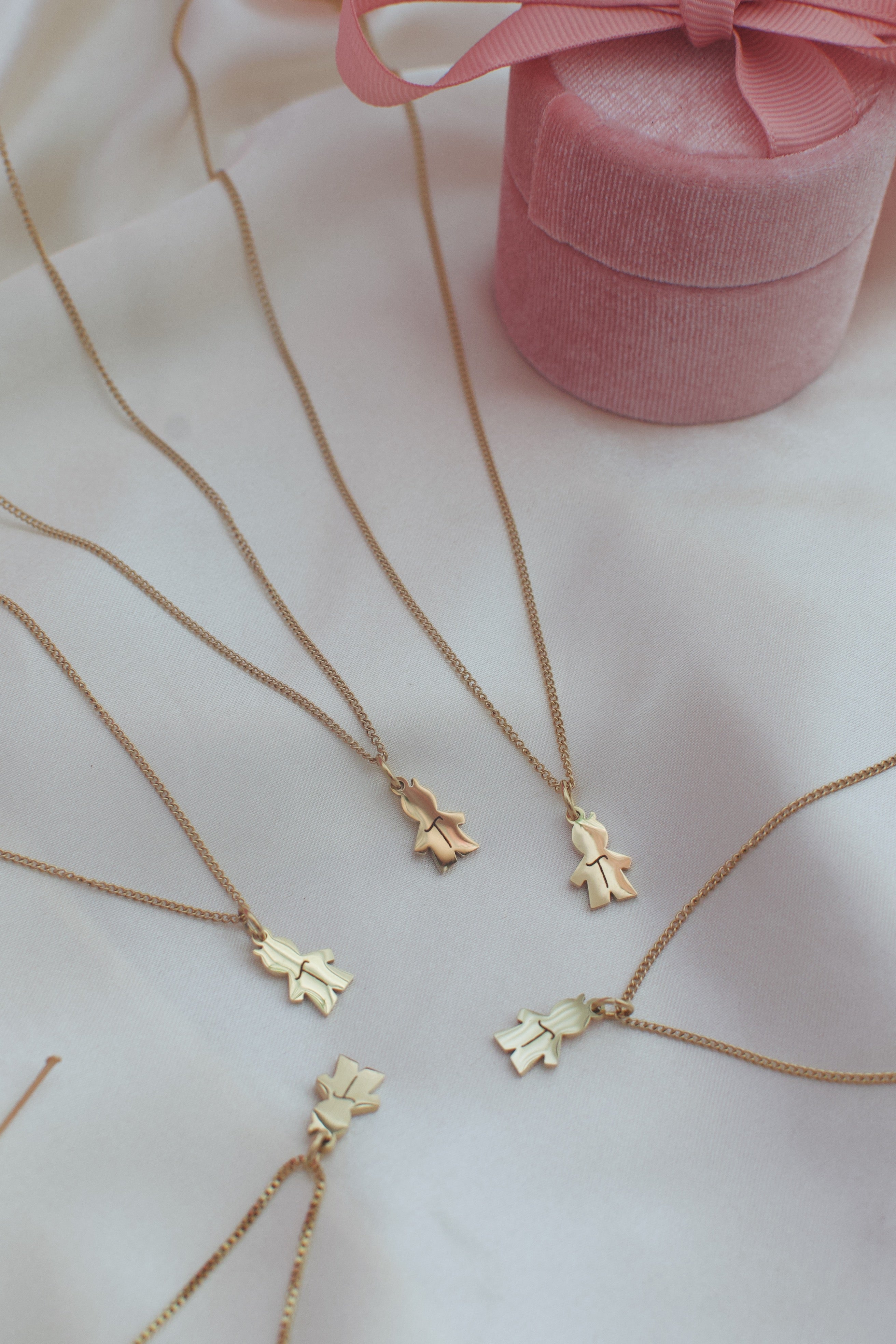 Girl and Boy Charm Necklace