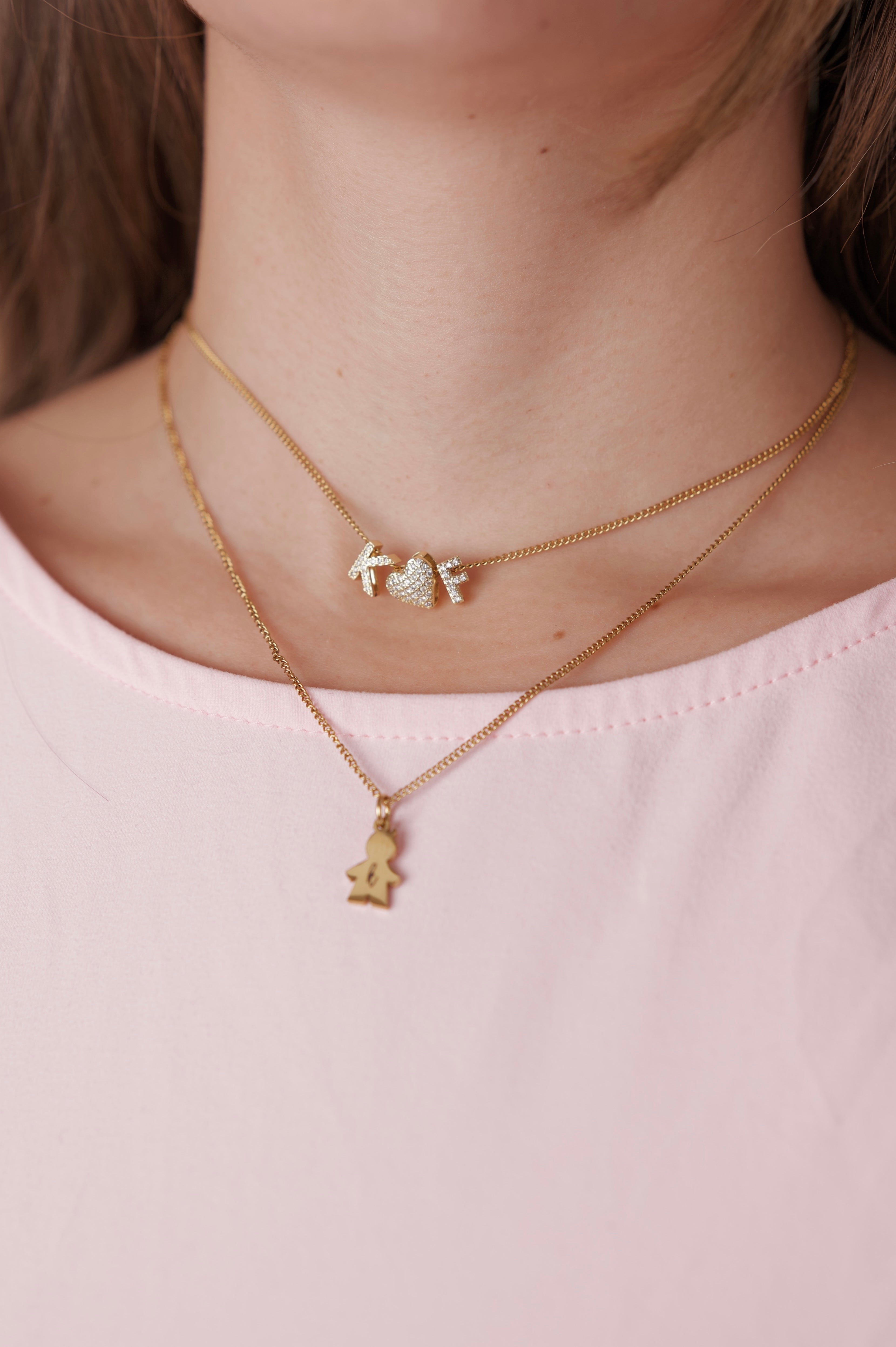 Iced letters necklace