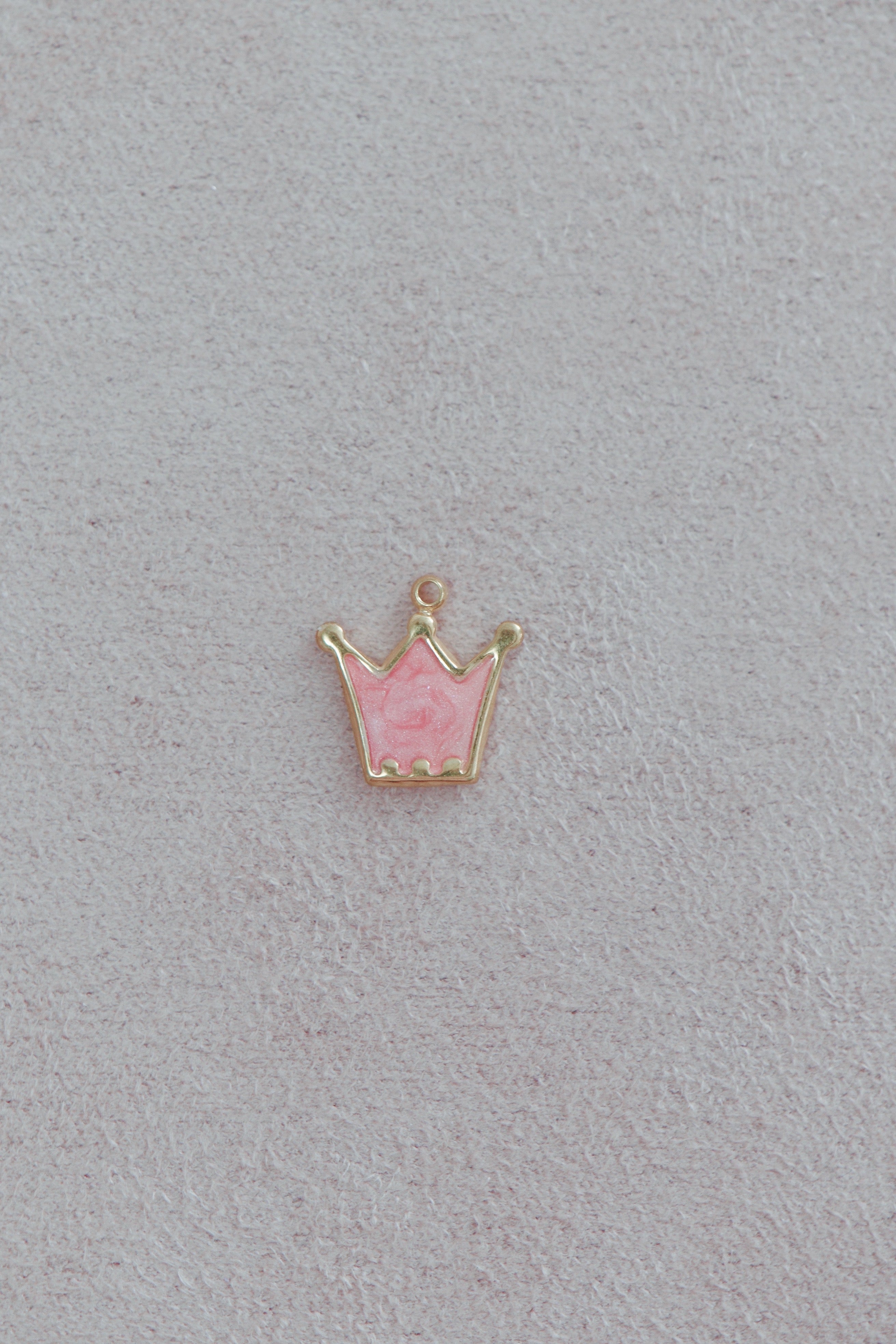 Pink Crown Charm