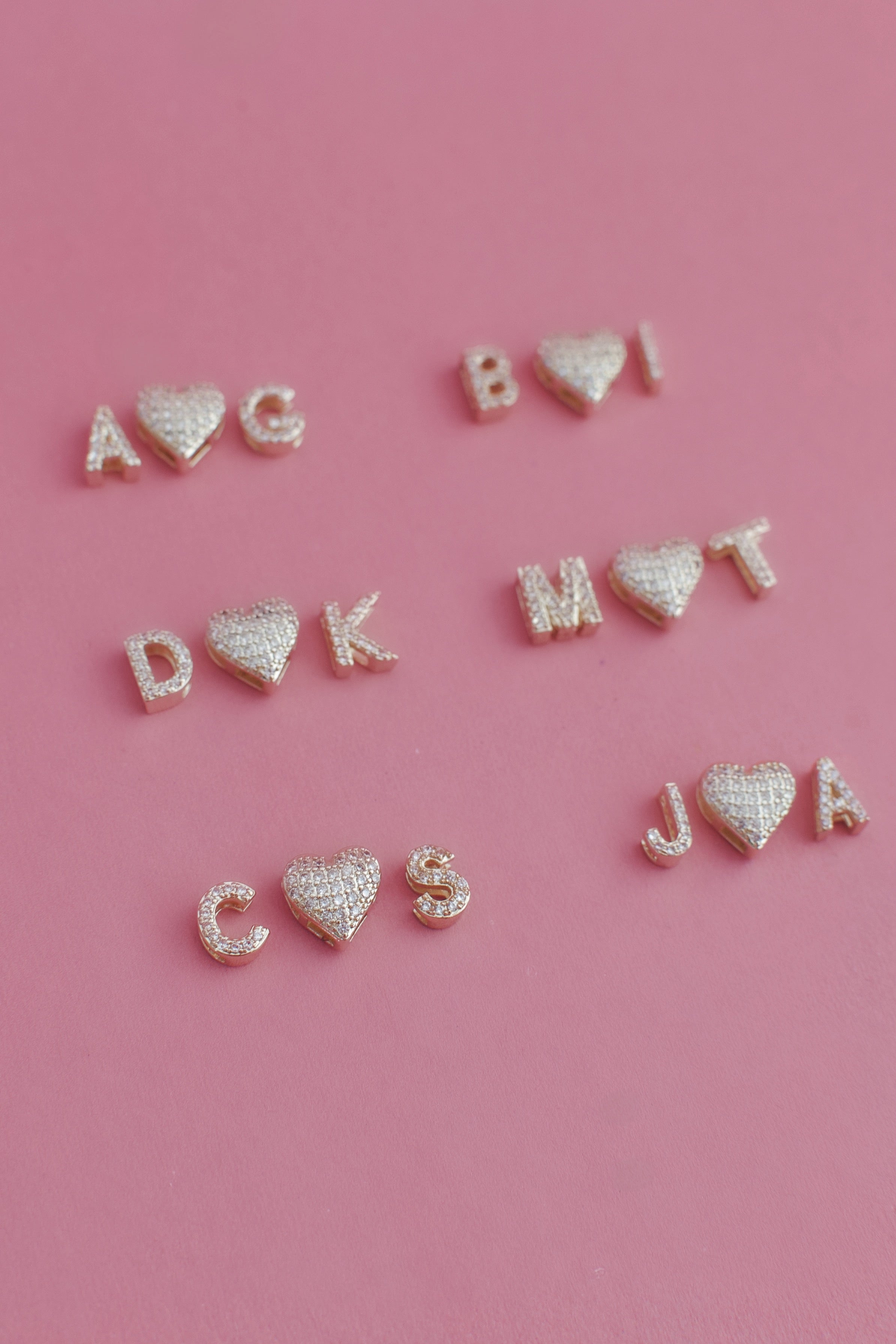 Iced letters necklace