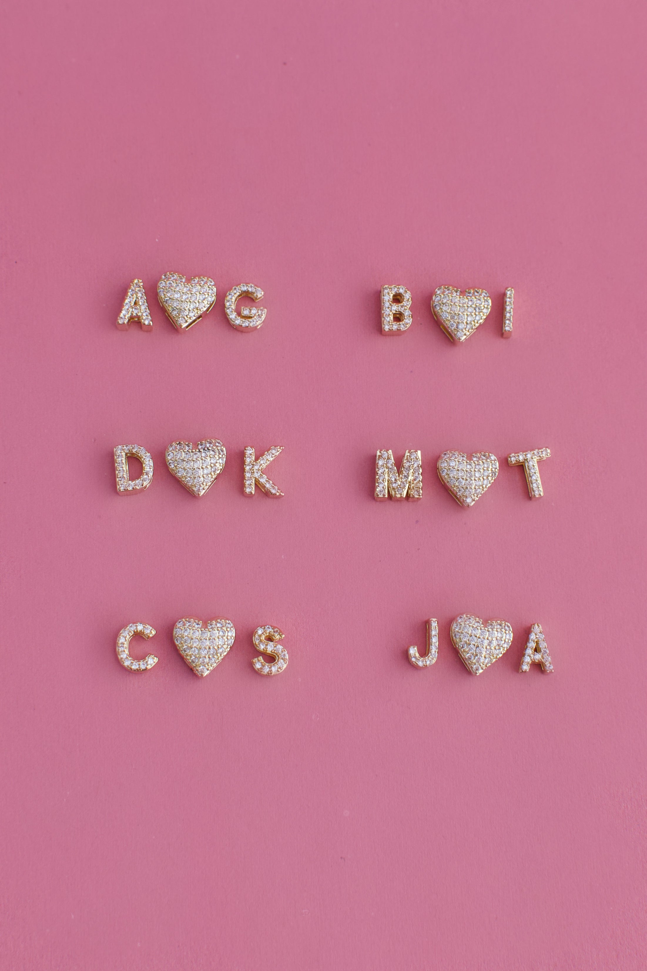 Iced letters necklace