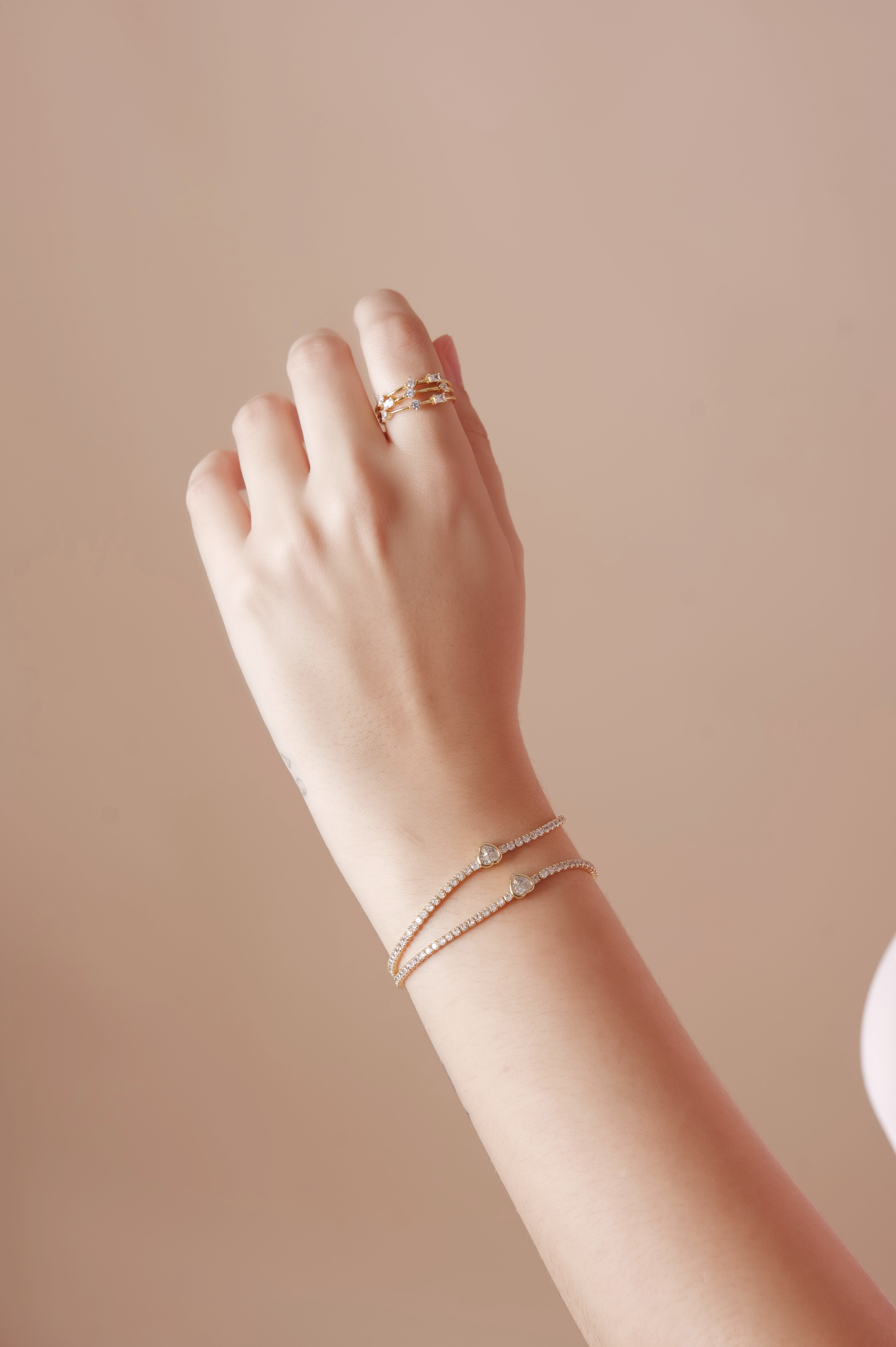 Iced One Heart Bracelet