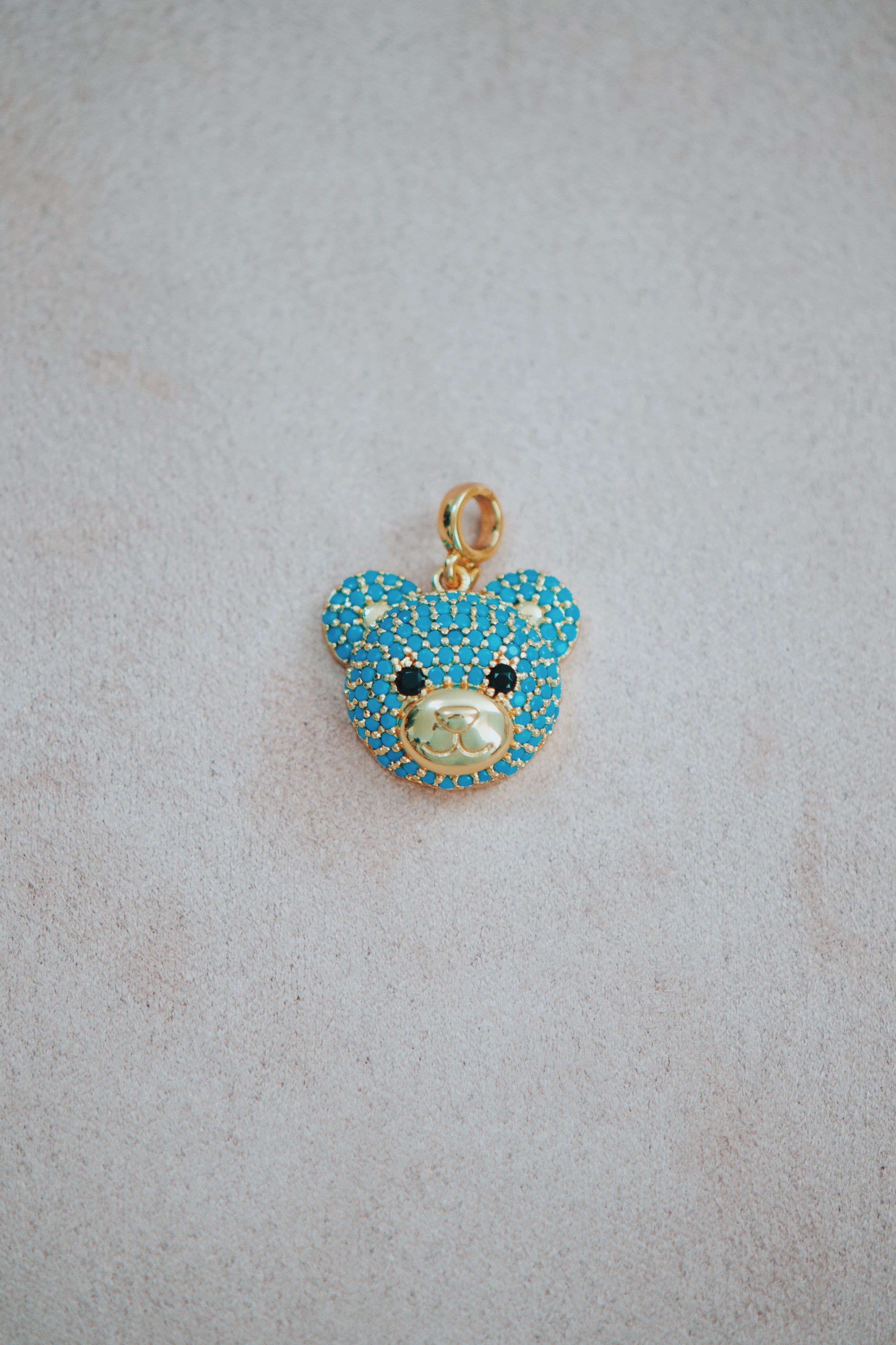 Blue Bear Charm