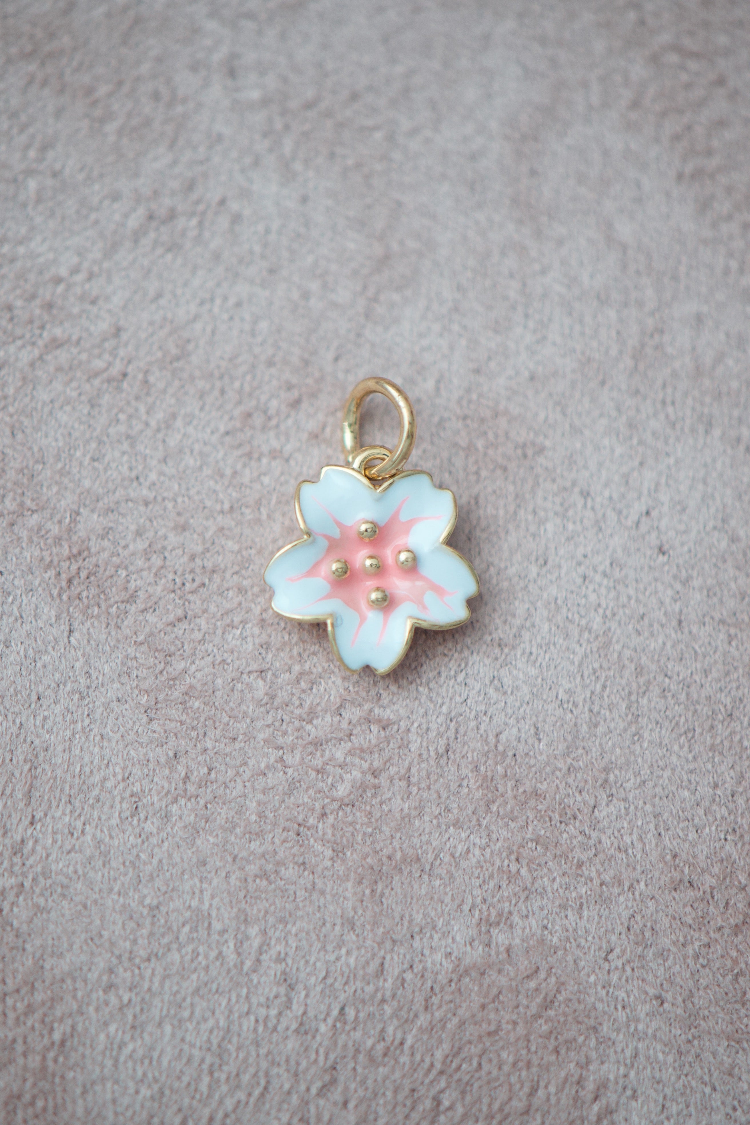 Pink Flower Charm