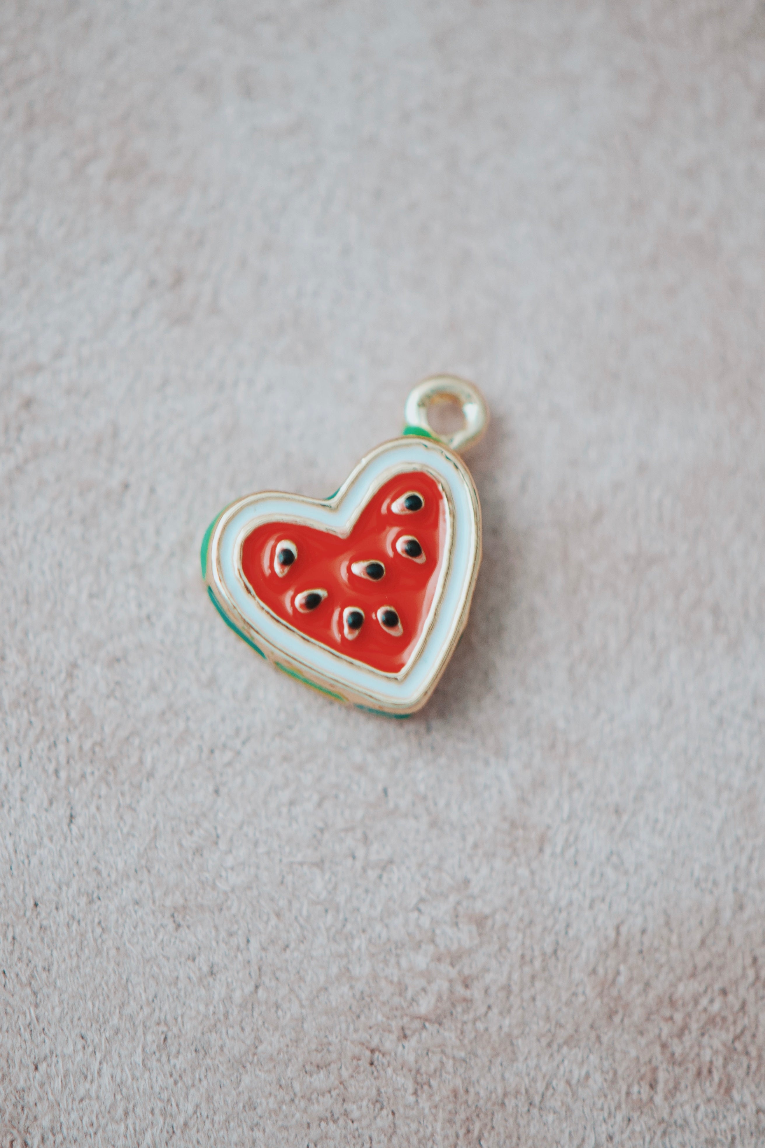 Melon Heart Charm