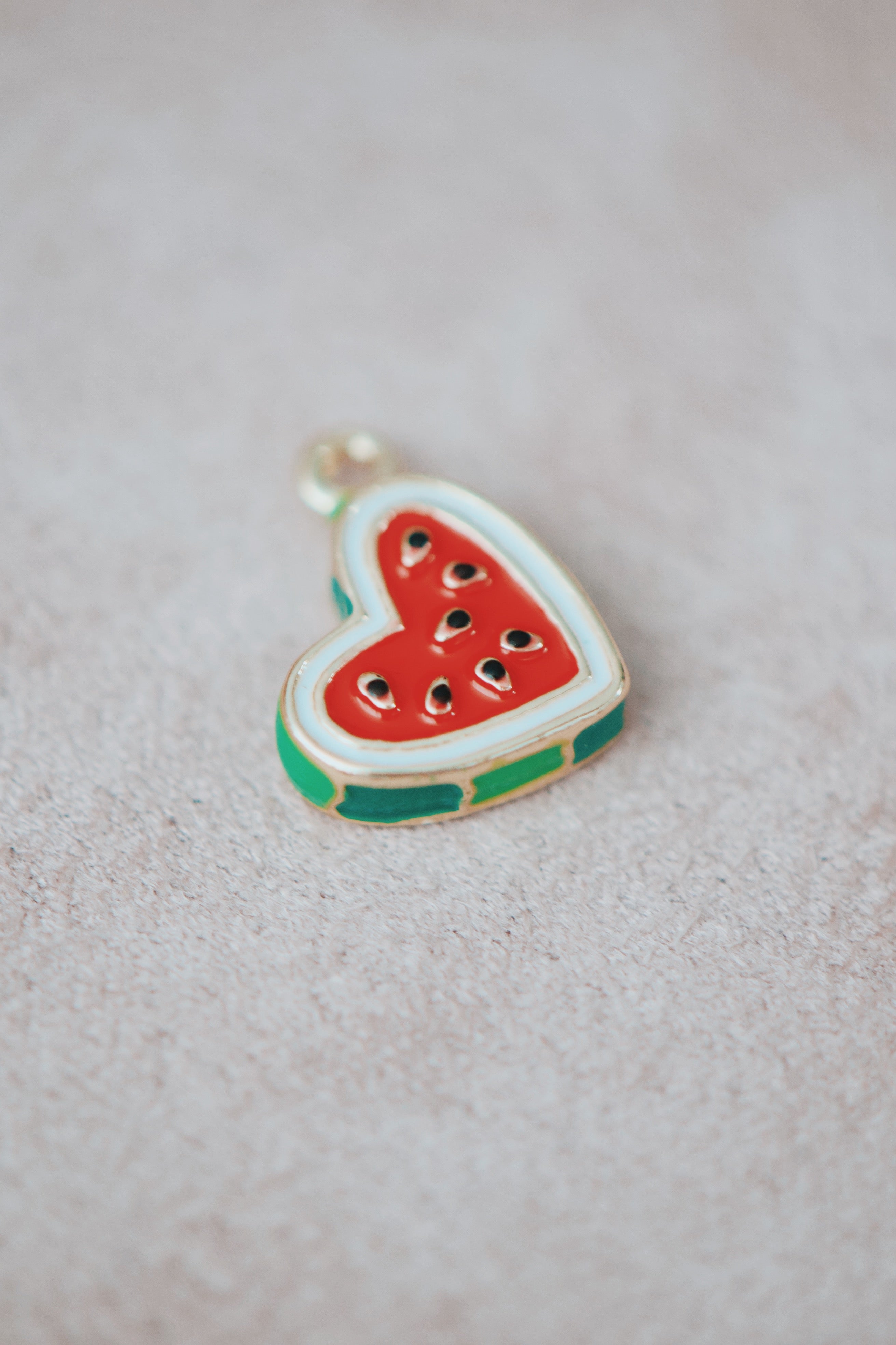 Melon Heart Charm