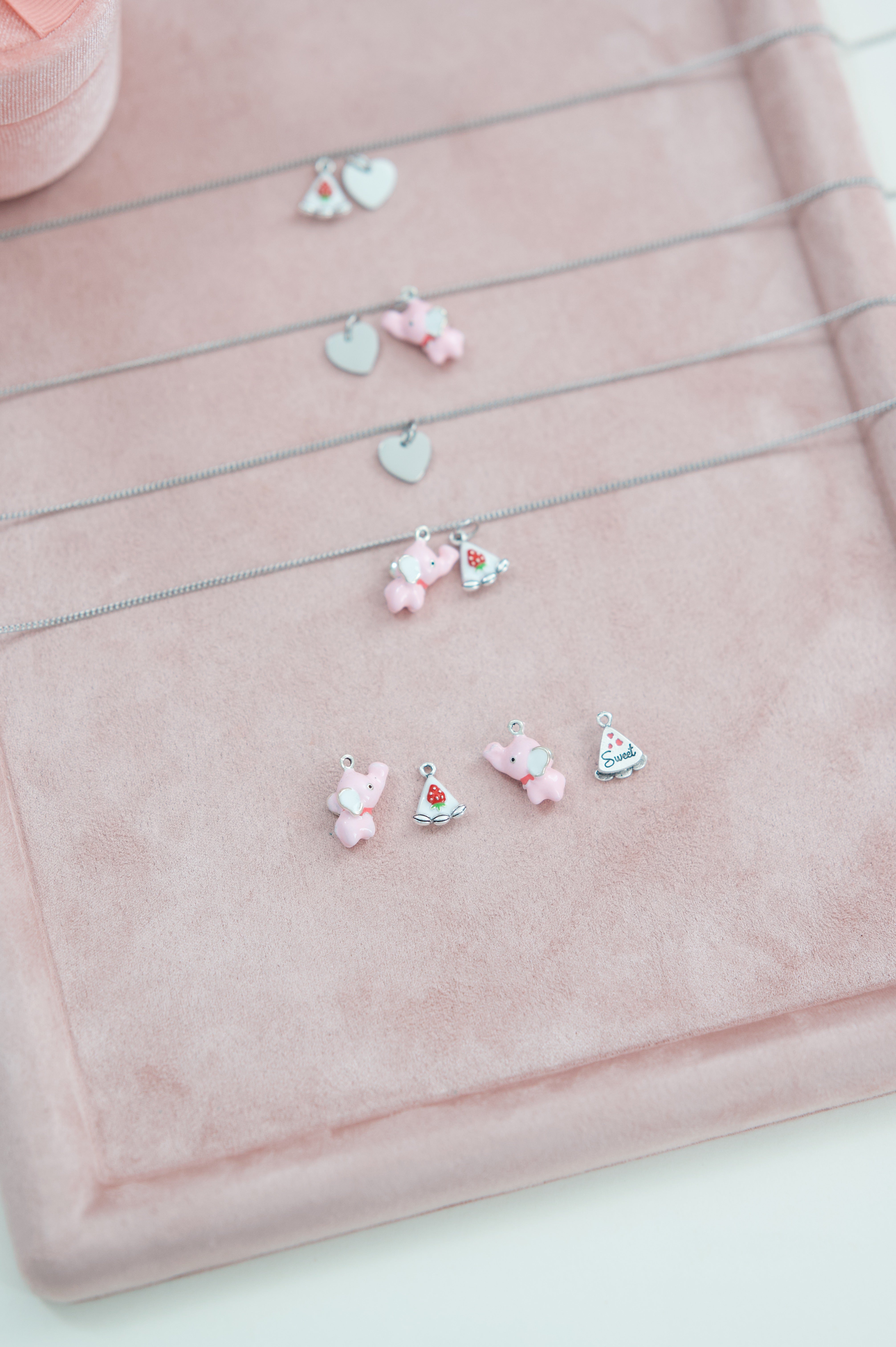 Pink Elephant Charm