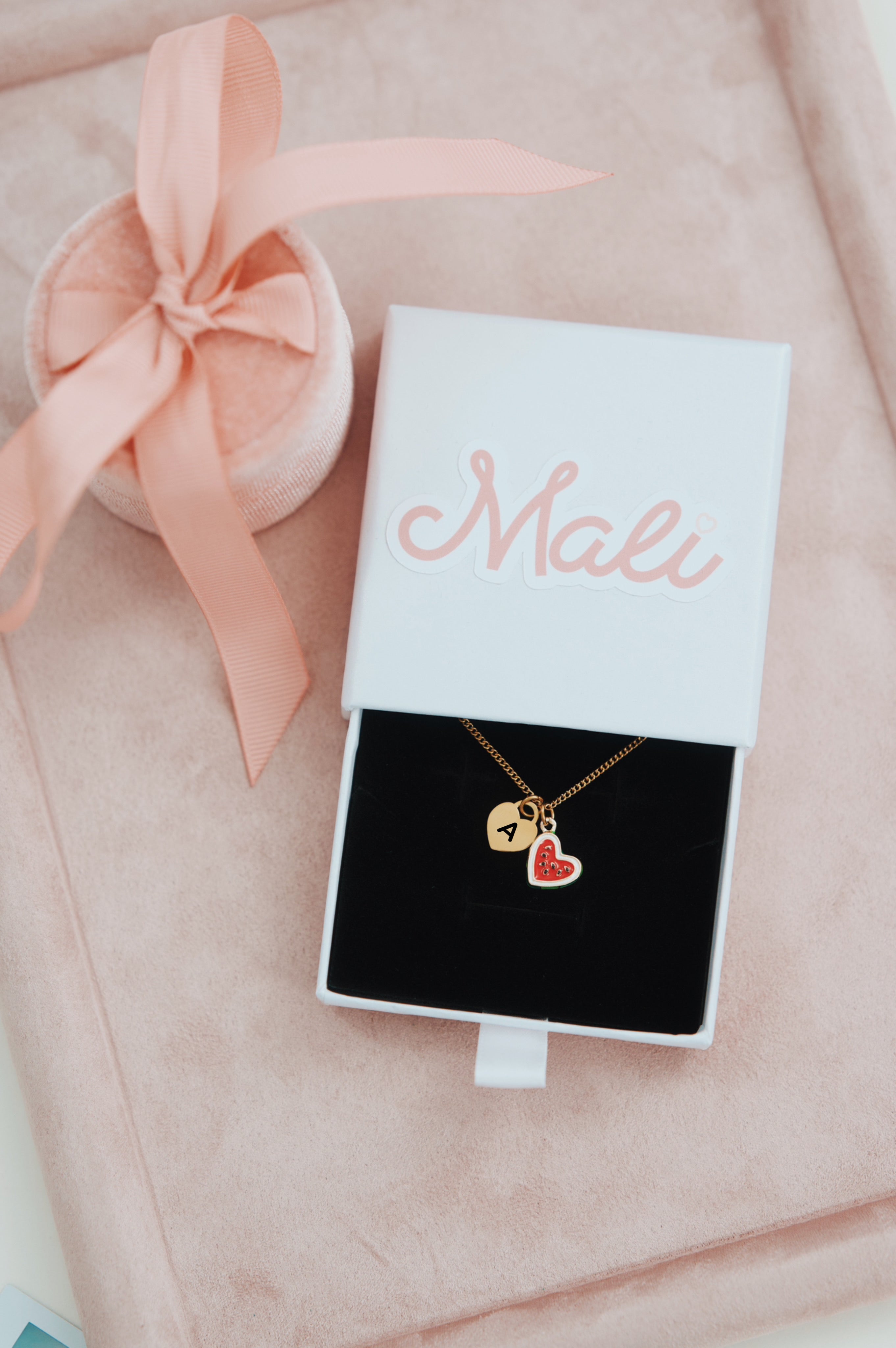 Melon Heart Charm